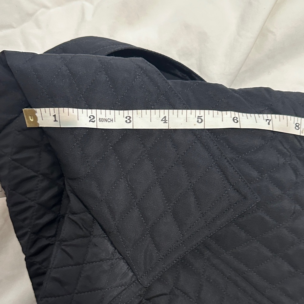 Zoran Black Quilted Pea Coat - Picture 4 of 6